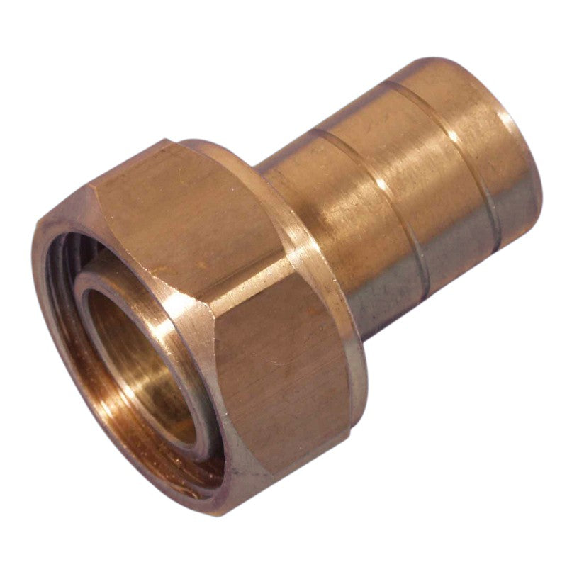 Push fit Cylinder Connector Brass 22mm x 1 BSP