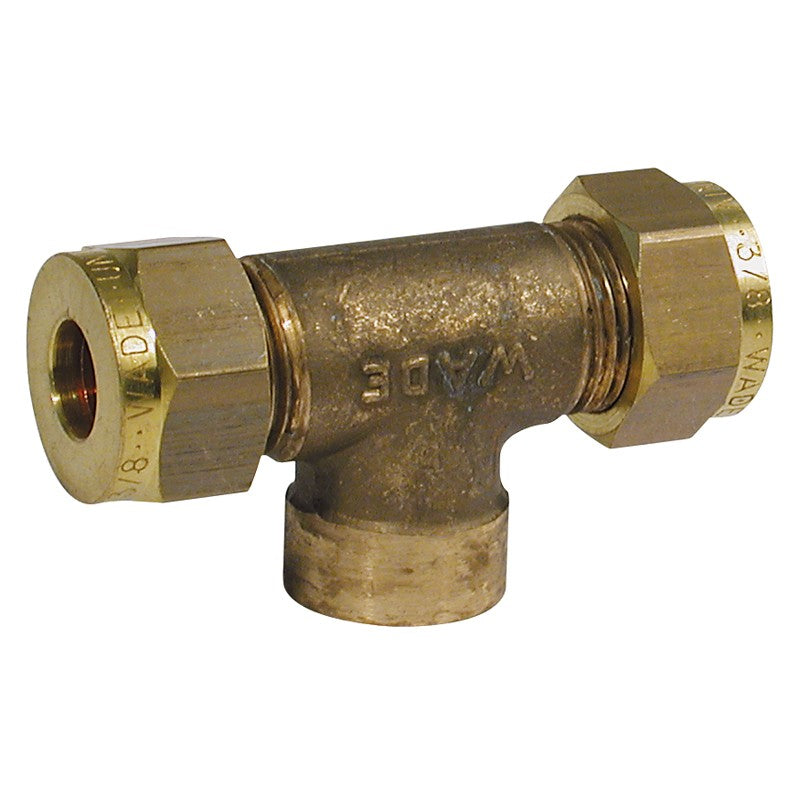 Gas Imp Tee Coupling 1/4 x 1/4 x 3/16