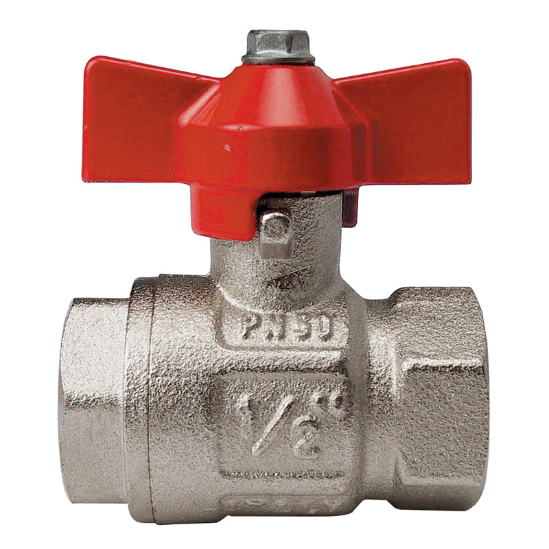 Ball Valve PN50 FF Red Tee 3/8 BSP