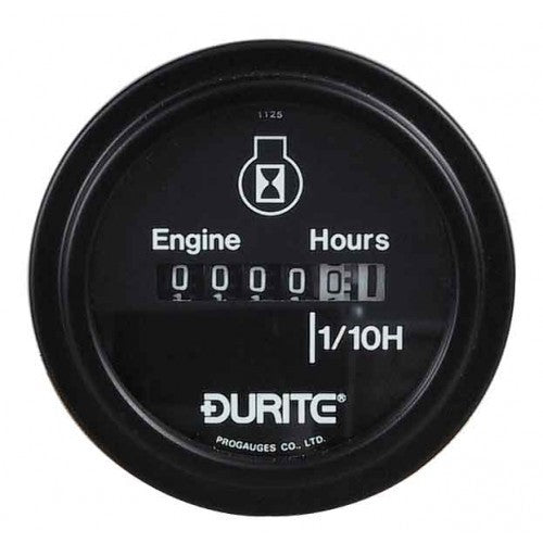 Gauge Hour Meter - 52mm Round