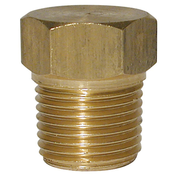Gas Screwed Brass Plug 1/4 BSPT
