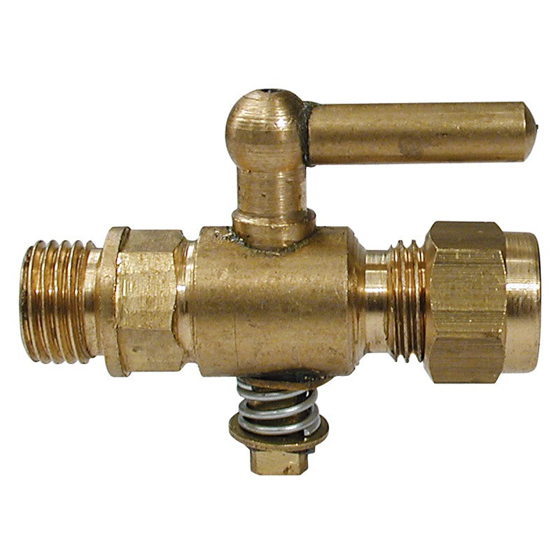 Gas Imp Plug Cock 1/4 BSP x 1/4 Brass
