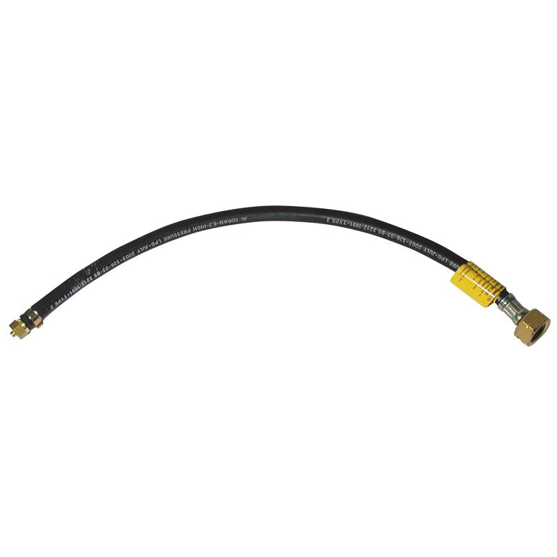 Gas Hose Pigtail N/R Butane To 1/4 BSP 50cm