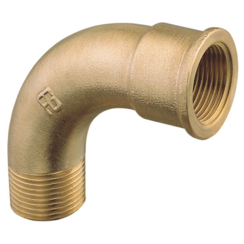 BSP Brass Swept Bend MF 3/8