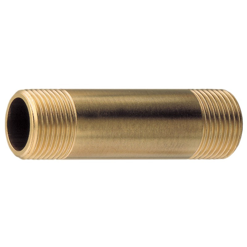 BSPT Brass Barrel Nipple 100mm x 1/2
