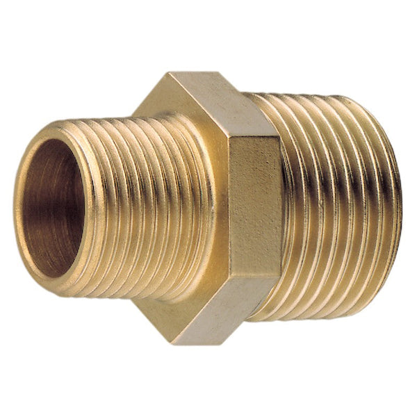 BSP Brass Unequal Nipple 1/4 x 1/8