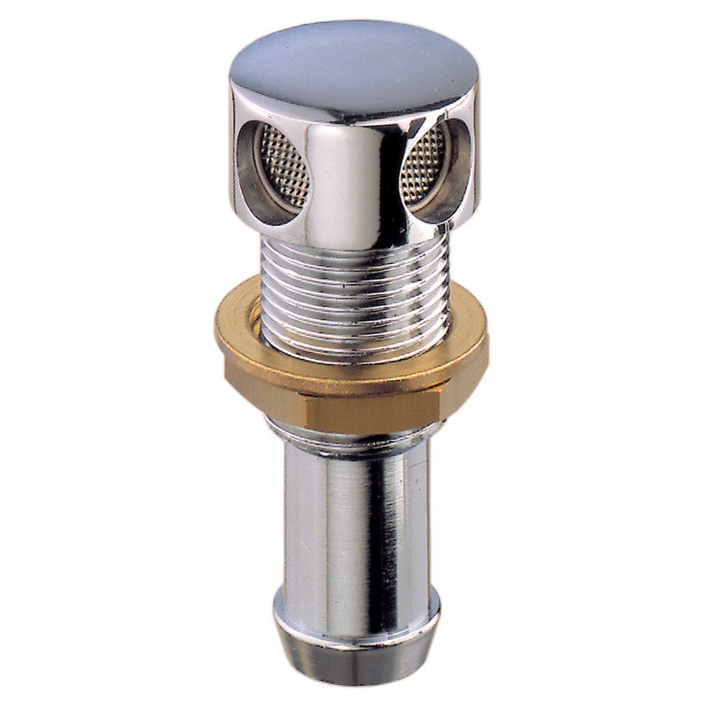 Tank Vent Chrome Brass 3/4 Hose