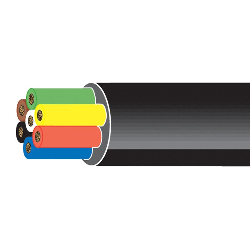Cable 7 Core TW 6 x 1.0mm & 1 x 2.0mm (Per m)