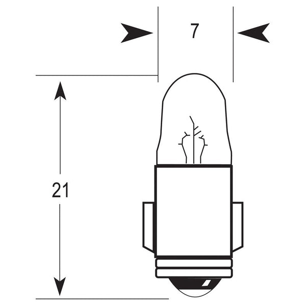 Light Bulb 12v 2W BA7S Instrument