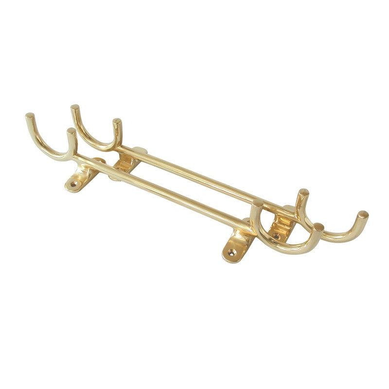 Plank & Pole Rack Brass Pair