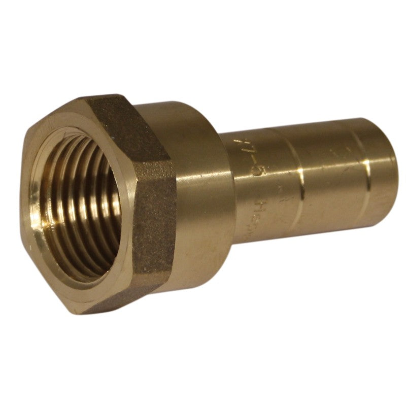Push fit Adaptor Male Spigot Brass 15mm x 1/2 BSP