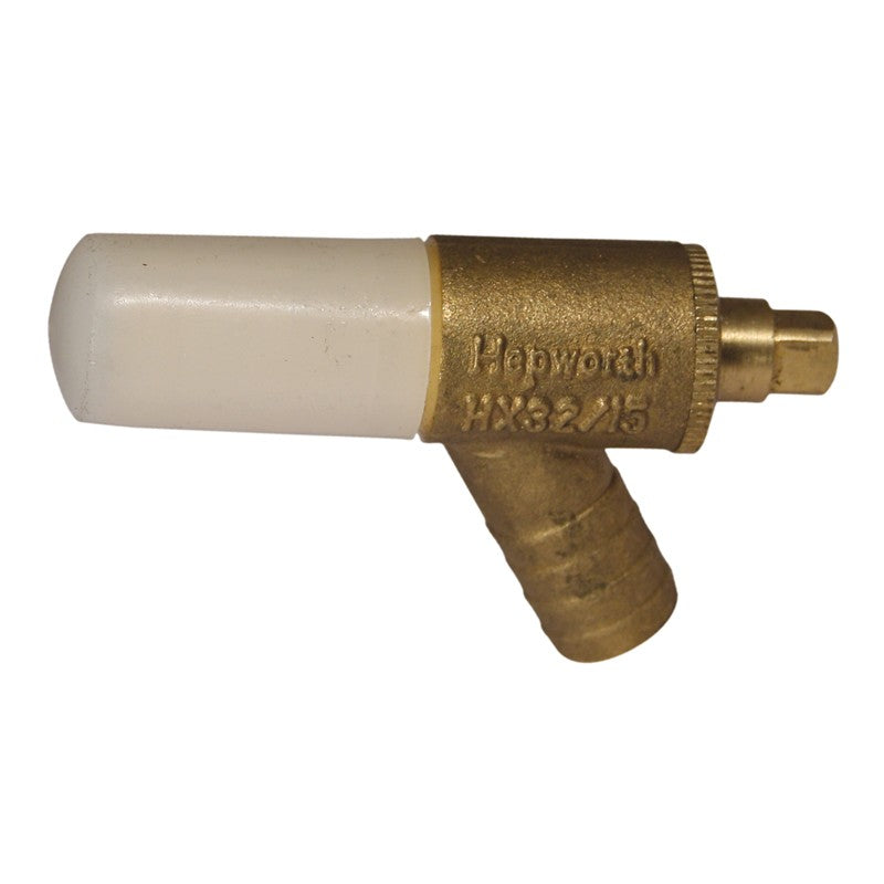 Push fit Draincock Brass 15mm Spigot